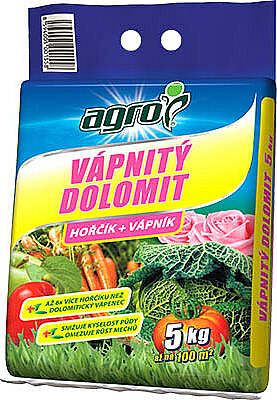 Vápenec dolomitický 5kg mletý AGRO