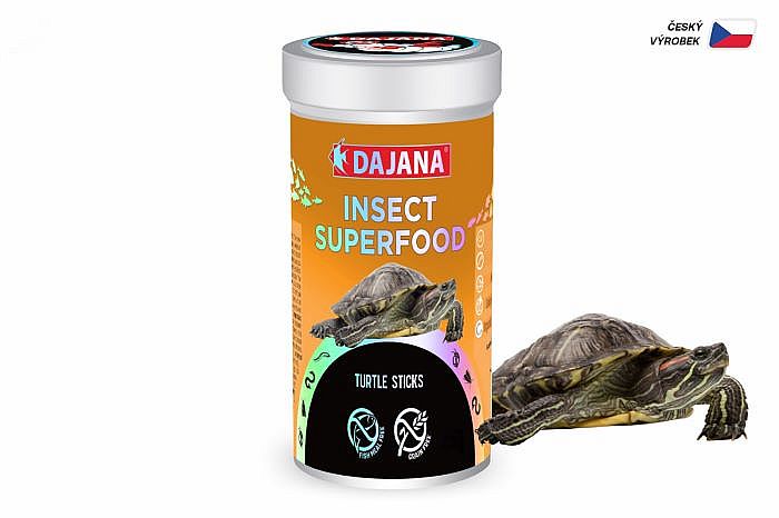 Dajana ISF Turtle Sticks 1000ml kompletní krmivo pro všechny druhy vodních želv s multibiotickým účinkem bez rybí moučky a obilovin