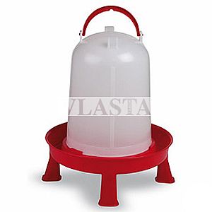 Gaun Napaječka pro drůbež 10 l 360x415mm plastová červená s nohama ECO / CHICKEN DRINKER 10 L WITH LEGS 10944