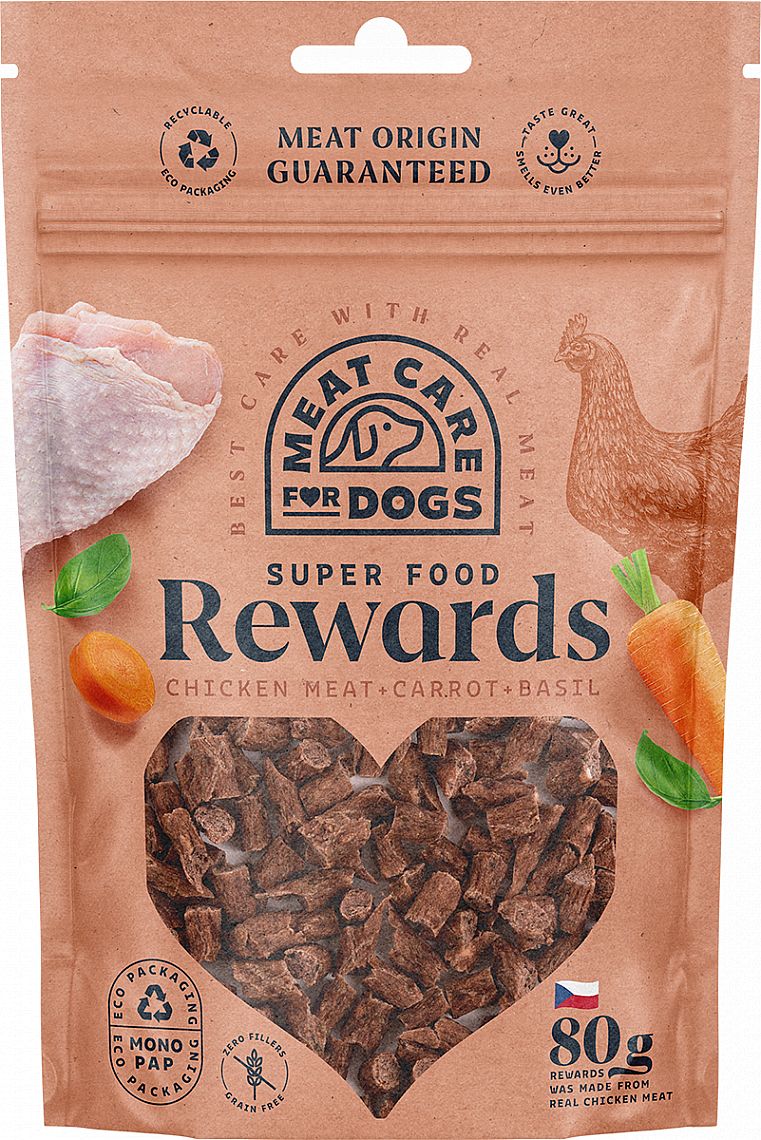 Rewards Dog kuřecí s mrkví a bazalkou 80g