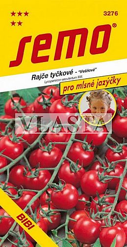 Rajče tyč. BIBI třešňové se špičkou /cherry/ červené