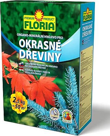 FLORIA Organo-minerální hnojivo na okrasné dřeviny 2,5kg