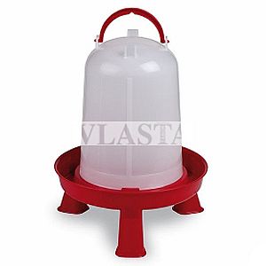 Gaun Napaječka pro drůbež 5 l 295x342mm plastová červená s nohama ECO / CHICKEN DRINKER WITH LEGS 5 L 10942