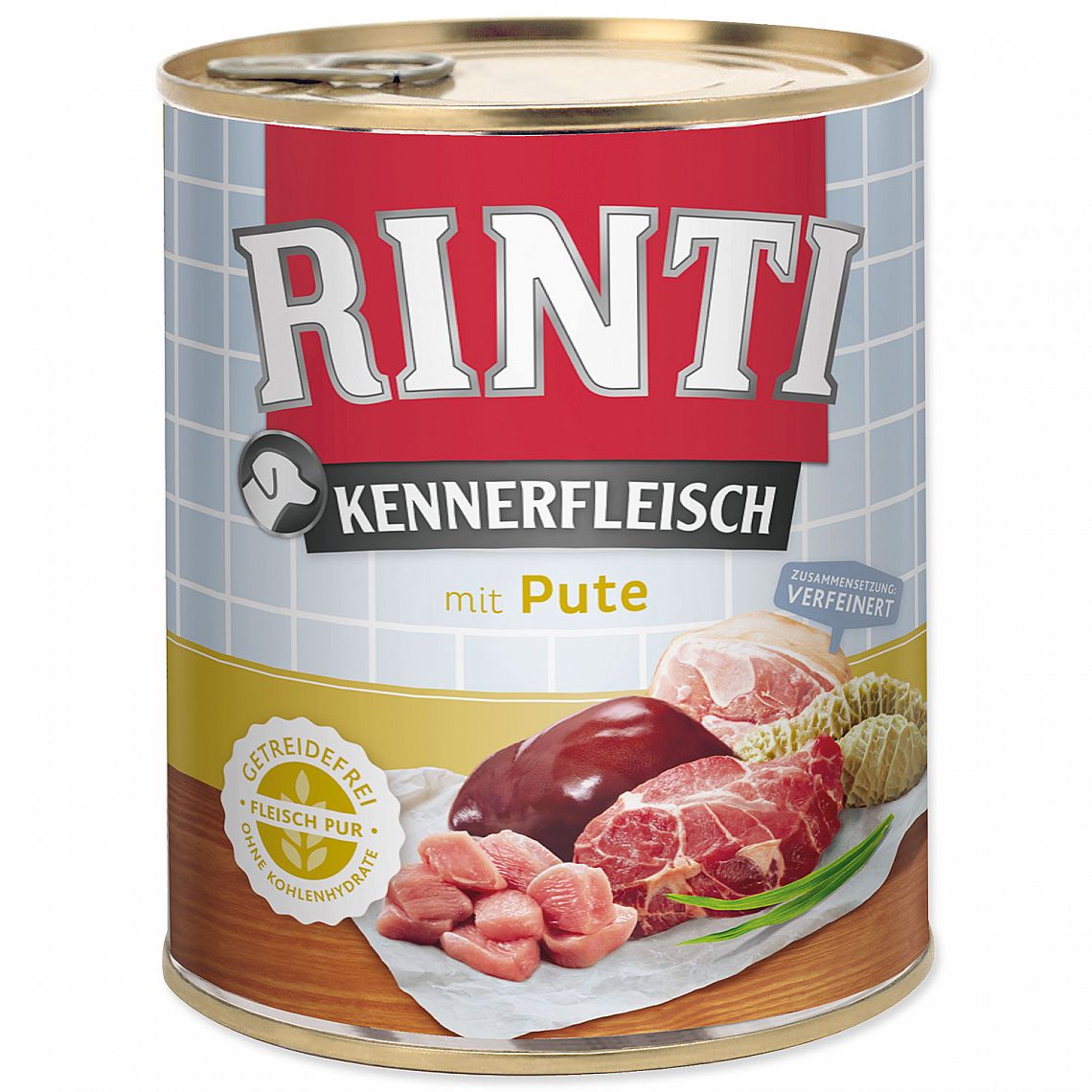 Konzerva Rinti Kennerfleisch 800g krůta 394-91083