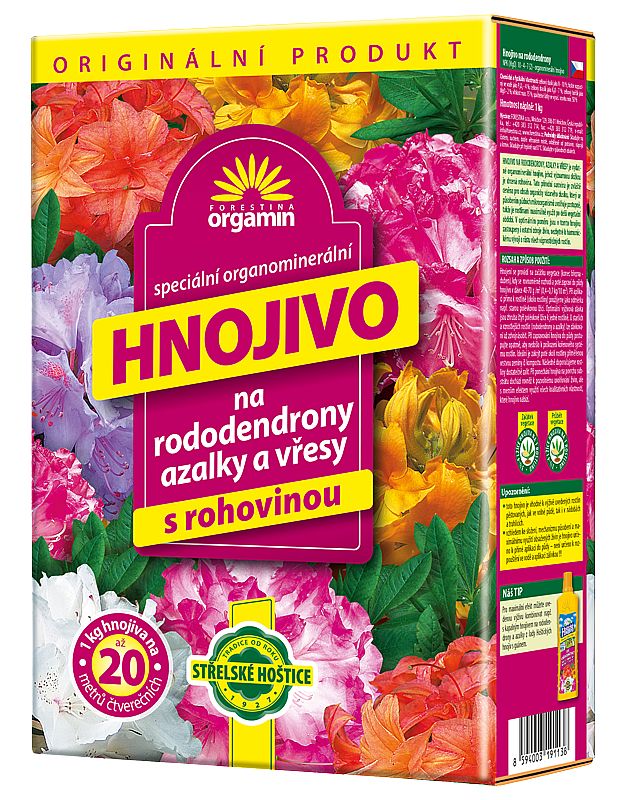 Orgamin Rododendron 1kg organo-minerální hnojivo s rohovinou