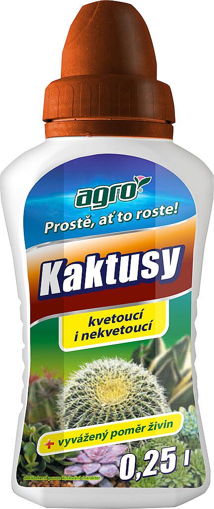 Kapalné hnojivo na kaktusy 0,25 l AGRO