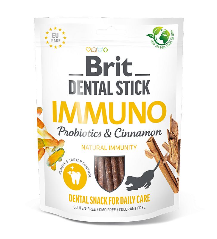 Brit Dental Stick Immuno with Probiotics & Cinnamon 7ks