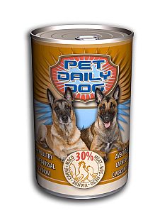 Konzerva Pet Daily Dog Poultry 1240g