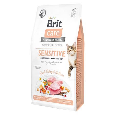 Brit Care Cat Grain Free Sterilized Sensitive Turkey & Salmon 7kg