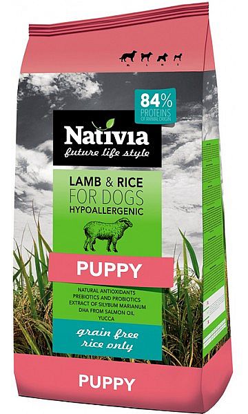 Nativia Puppy Lamb & Rice 15kg