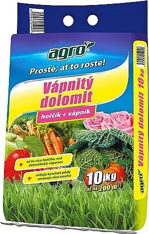 Vápenec dolomitický 10kg mletý AGRO