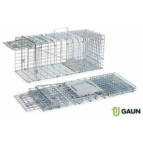 Gaun Past klecová kovová pozinkovaná 23x66x26cm / FOLDABLE CAGE TRAP MEDIUM 32540