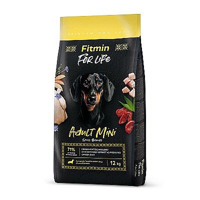 Fitmin For Life Dog Adult Mini 12kg drůbeží, vepřové, hovězí