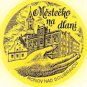 Obtisk Ronov nad Doubravou černotisk 60mm