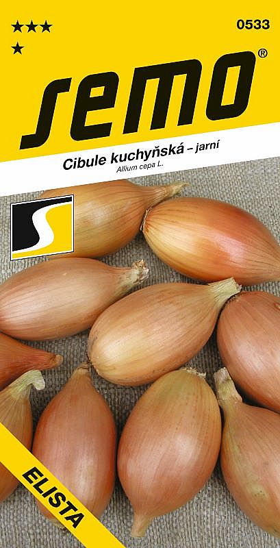 Cibule kuchyňská ELISTA žlutá jarní skladovatelná salátová oválná