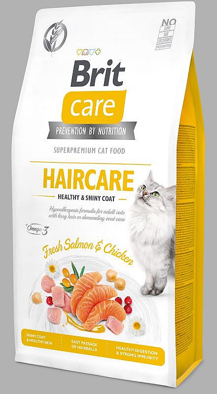 Brit Care Cat Grain Free Healthy Haircare & Shiny Coat Salmon & Chicken 7kg