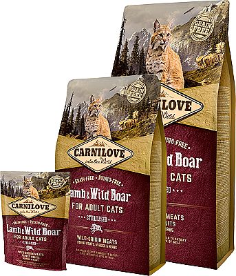 Carnilove for Adult Cats Lamb & Wild Boar Sterilised 6kg