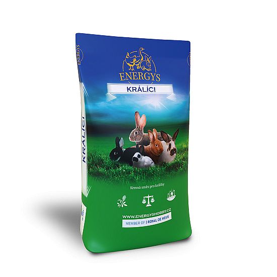 Energys Králík Klasik Forte 25kg S KOKCIdiostatikem pro výkrm králíků až do doby min. 5 dní před porážkou