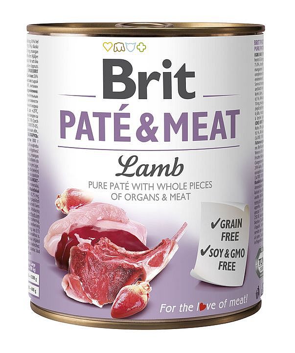 Konzerva Brit 800g Lamb Paté & Meat