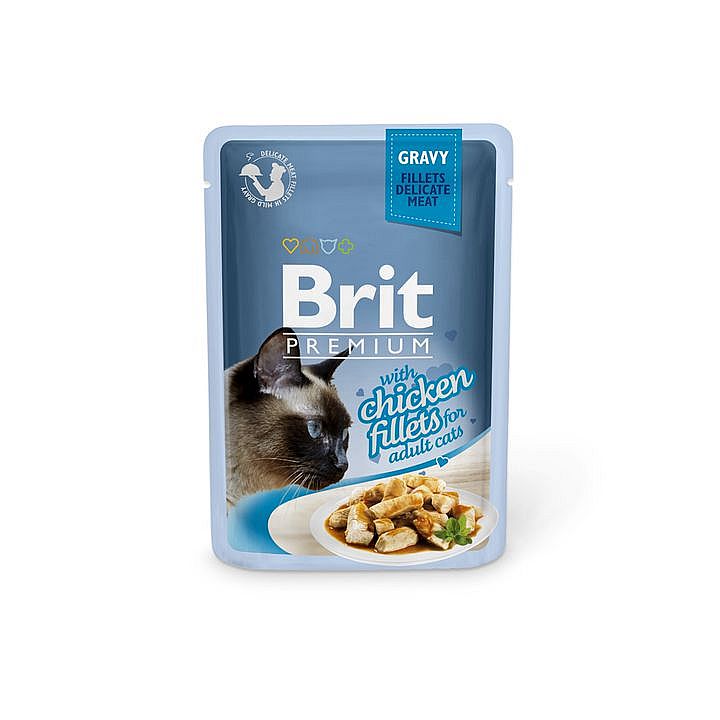 Kapsa Brit Premium Cat Delicate Fillets 85g Chicken in Gravy