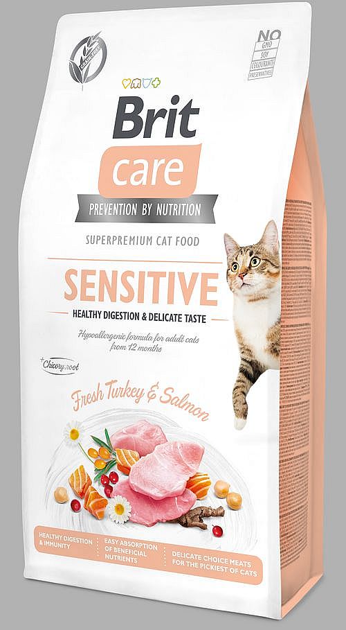 Brit Care Cat Grain Free Sterilized Sensitive Turkey & Salmon 7kg
