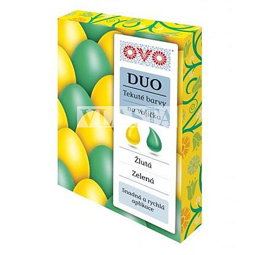 OVO DUO Barva na vajíčka 20x20ml ze/žl