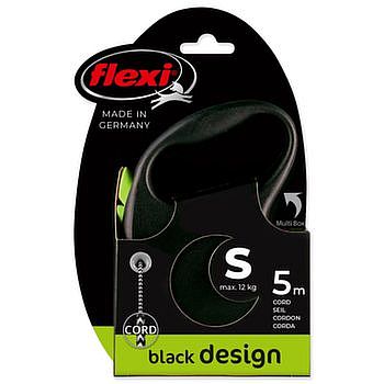 Vodítko Flexi Black Design S lanko o délce 5m pro psa o hmotnosti do 12kg zelené