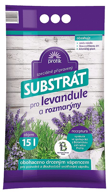 Profík Substrát pro levandule a rozmarýny 15 l Forestina