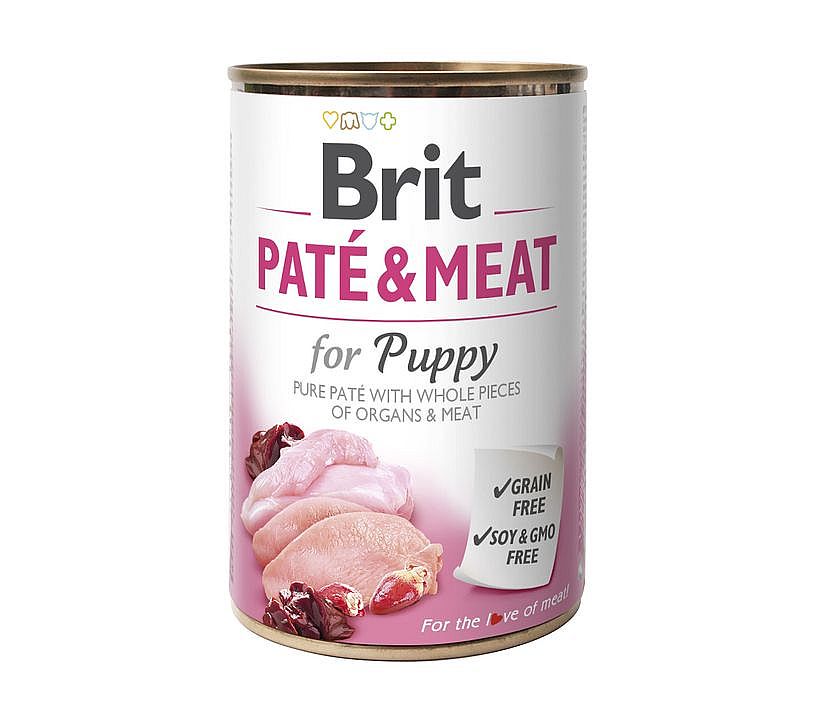 Konzerva Brit 400g Puppy Paté & Meat