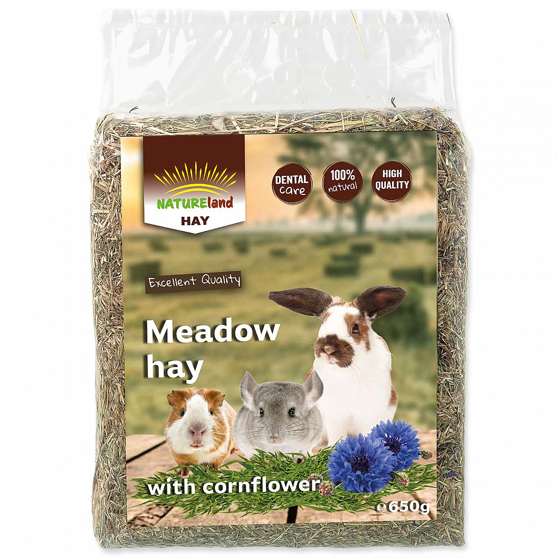 Seno NL Meadow Hay s chrpou 0,65kg