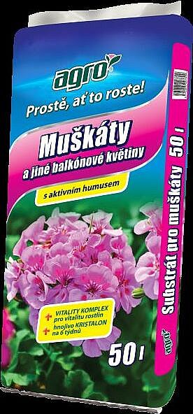 AGRO Substrát pro muškáty 50 l