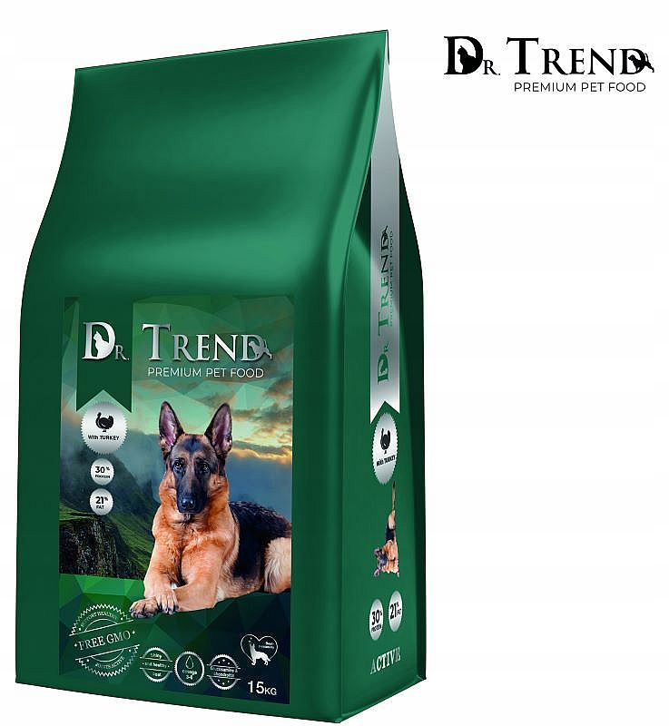 Dr. Trend Dog Premium Active with Turkey 15kg