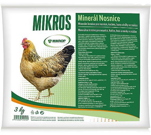 Mikros Minerál Nosnice 3kg minerály pro nosnice (DN)