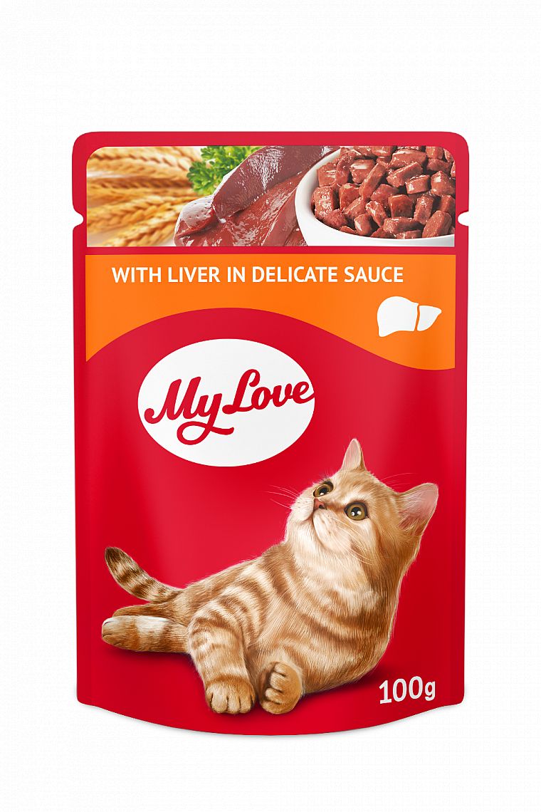 Kapsa MyLove Cat 100g with Liver in Delicat sauce