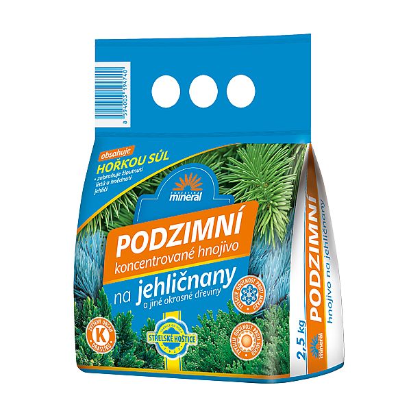 Podzimní hnojivo na jehličnany 2,5kg Mineral