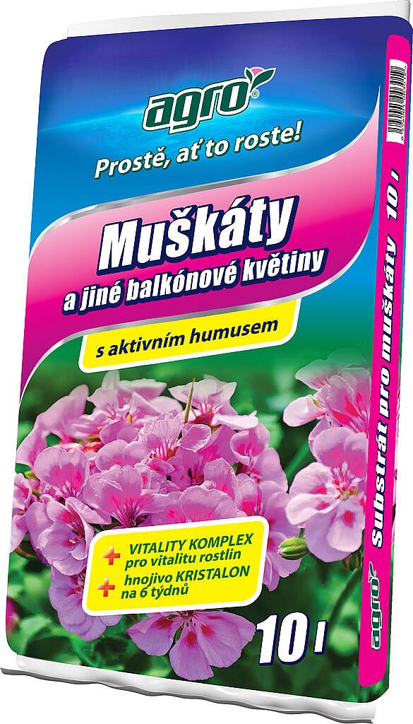 AGRO Substrát pro muškáty 10 l