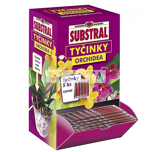 Tyčinky hnojivé na orchideje Substral Box 5ks