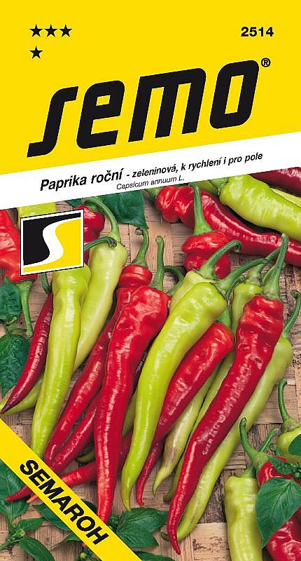 Paprika zeleninová SEMAROH nepálivý beraní roh