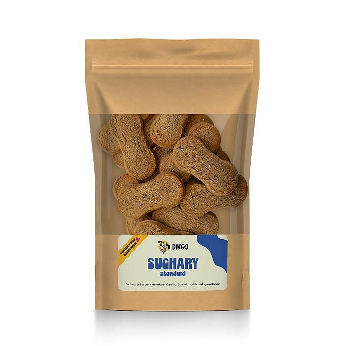 Dingo suchary Standard hnědé 250g