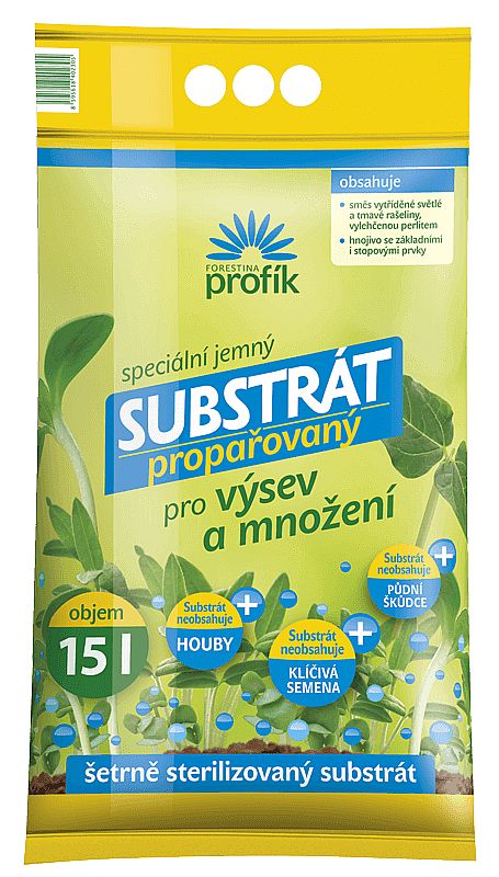 Profík Substrát pro výsev PROPAŘOVANÝ 15 l Forestina