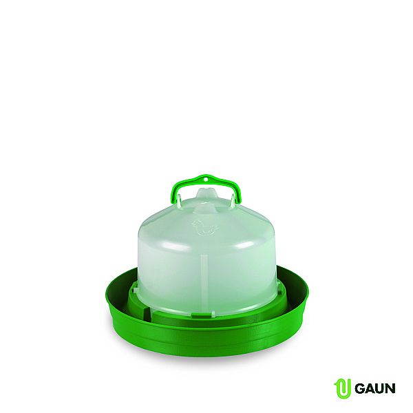 Gaun Napaječka PREMIUM 5 l 322x208mm plastová bílá se zelenou miskou se zátkou ECO / PREMIUM DRINKER WITH PLUG GREEN 5 L 11060