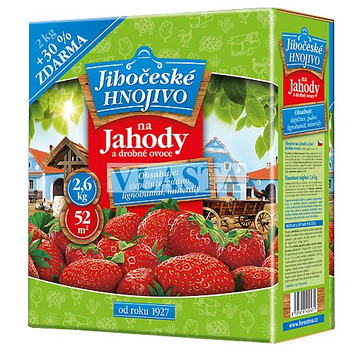 Jihočeské hnojivo 2.6kg jahody