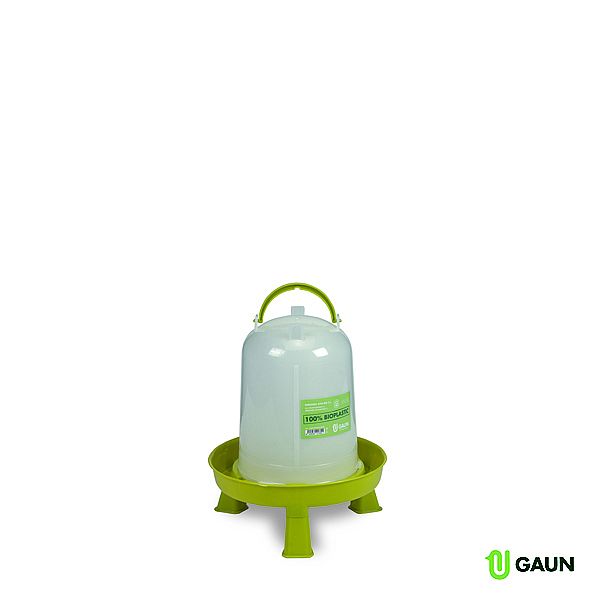 Gaun Napaječka pro drůbež 5 l 295x342mm plastová bílá se zelenou miskou s nohama BIO / BIO CHICKEN DRINKER WITH LEGS 5 L 11095