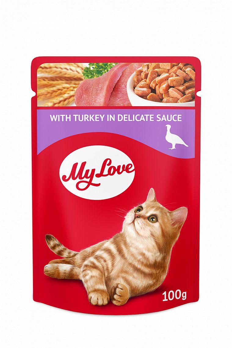 Kapsa MyLove Cat 100g with Turkey in delicat sauce