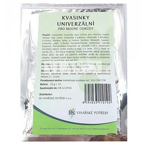 Kvasinky univerzální červené BS13 10g/A