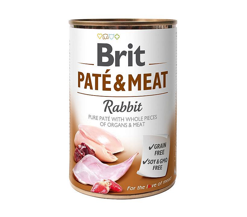 Konzerva Brit 400g Rabbit Paté & Meat