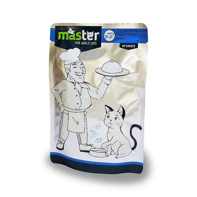 Kapsa Master Cat 80g s rybou pro kočky