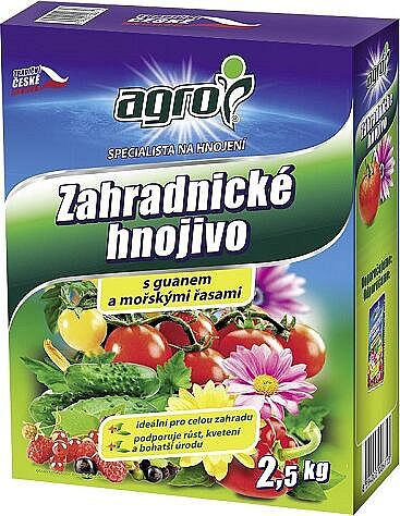 Zahradnické hnojivo 2,5kg AGRO