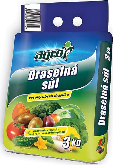 Draselná sůl 3 kg AGRO sáček