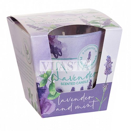 Svíčka vonná sklo Lavender and Mint 115g